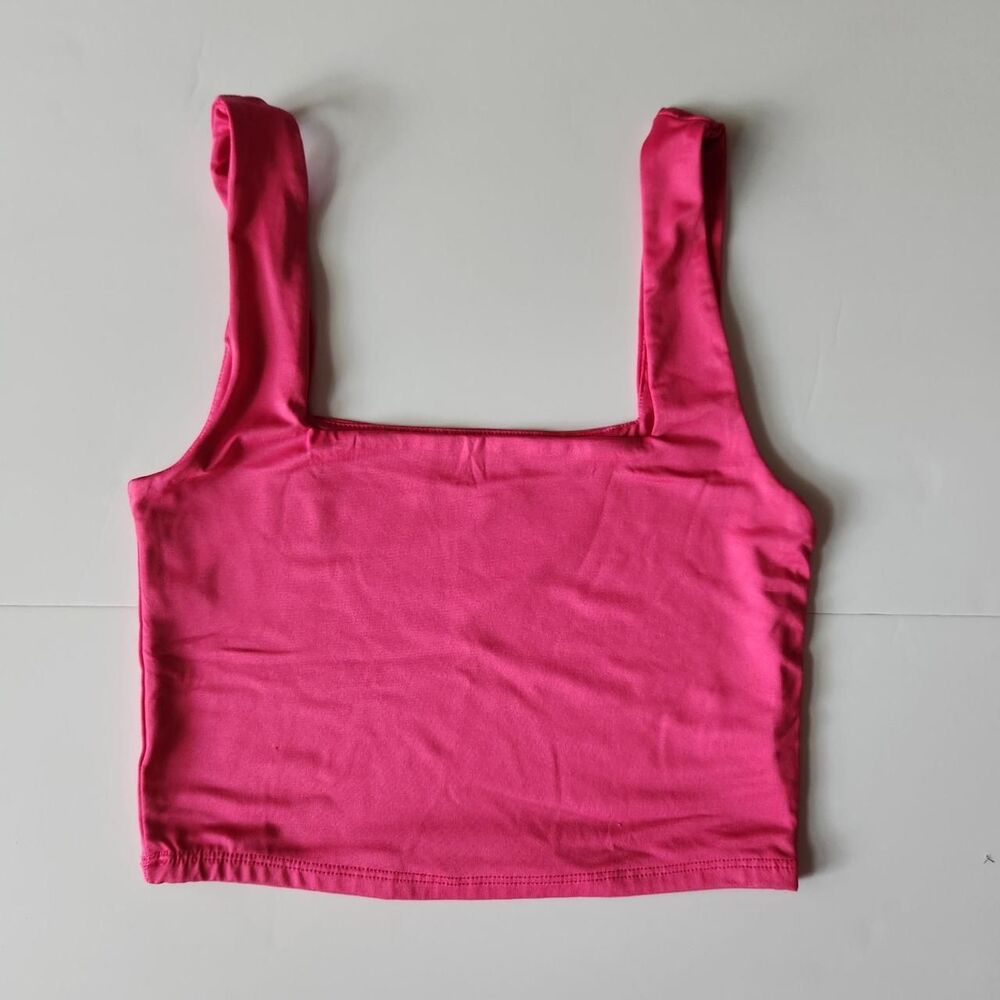 No-brand Women's Pink Crop-top